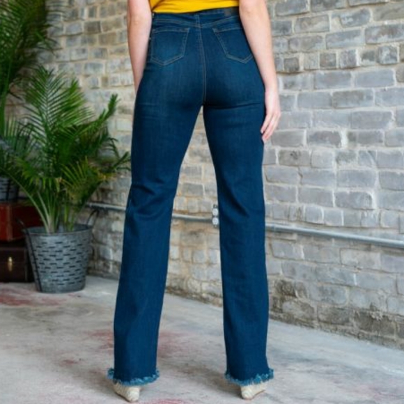 NWT L&B Dark Wash Mom Jeans - Picture 3 of 4